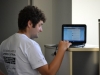 Fabrizio de la organización con el Live Stream