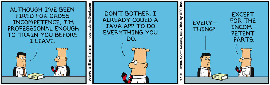 Dilbert usa Java