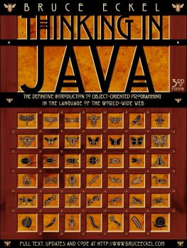 Thinking in Java, 3rd Edition – Bruce Eckel