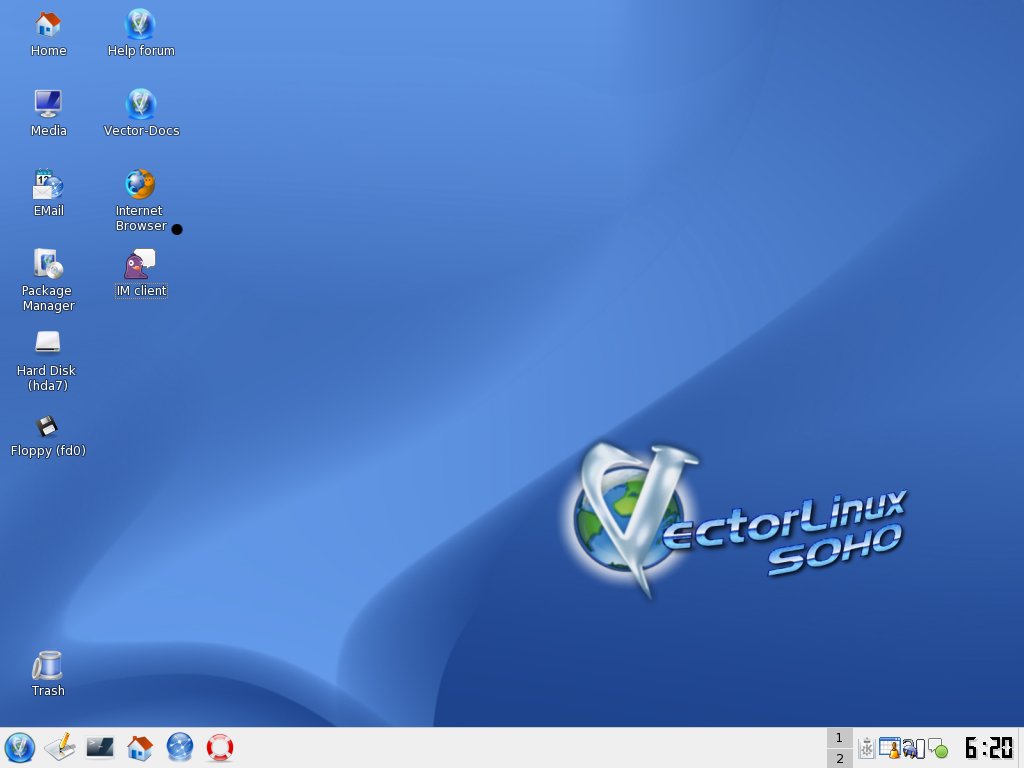 Vector Linux Screenshot KDE