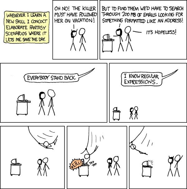 Expresiones regulares xkcd