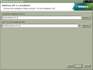 NetBeans 6.1 - Elegir directorio de instalación