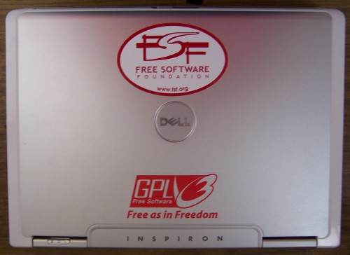 Stickers Dell FSF y GPL