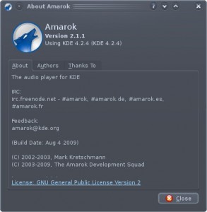 Amarok 2.1.1