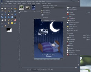 GIMP 2.7 paneles anclables