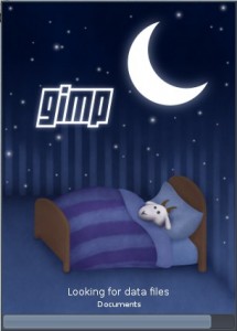 GIMP 2.7 splashscreen