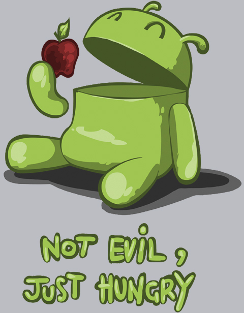 Android: Not evil, just hungry