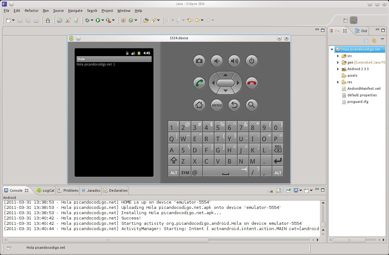 Instalación y configuración del entorno de desarrollo Android con Eclipse