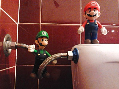 Mario, Luigi y la cisterna