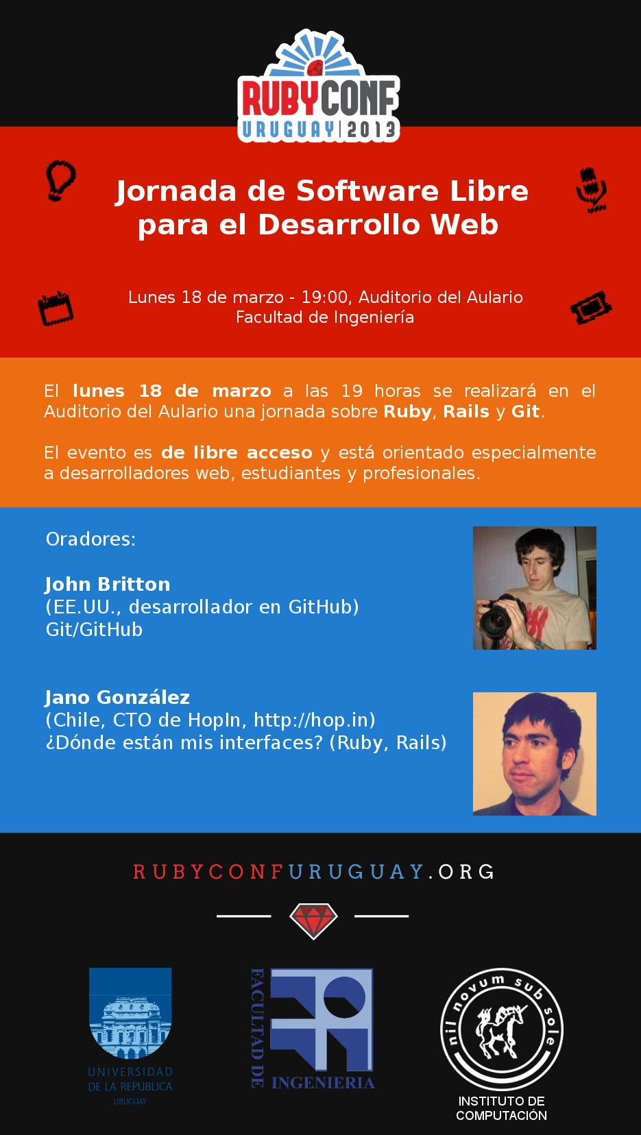 Afiche FING RubyConf