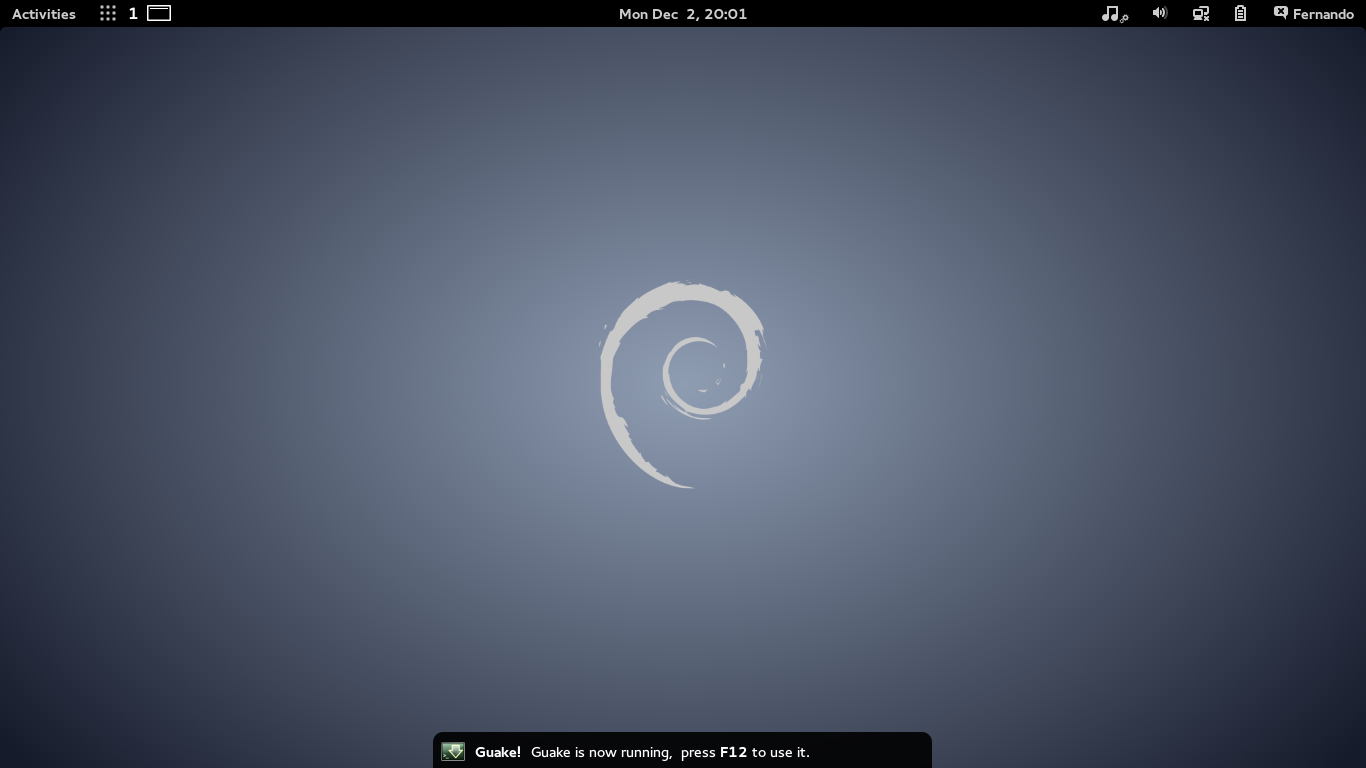 Debian testing + GNOME3