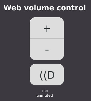 Web Volume Control
