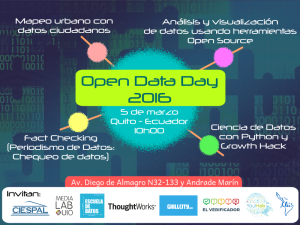 Día Mundial de los Datos Abiertos 2016 - Quito