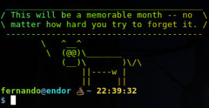 fortune-cowsay-lolcat