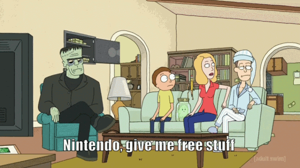 Nintendo, give me free stuff!