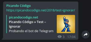 Bot de Telegram para WordPress