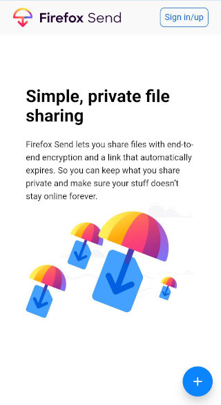 Firefox Send Android