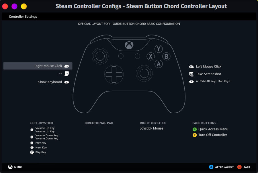 Steam - XBox Controller