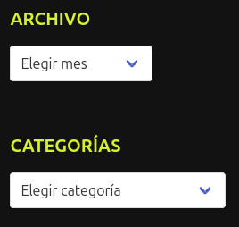 Picando Código: Widgets archivos y categorías