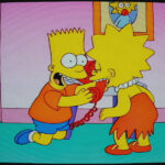Bart y Lisa riendo