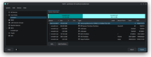 Particiones del disco en openSUSE